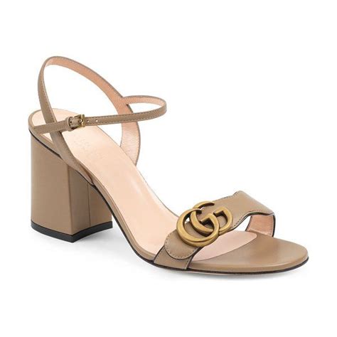 gucci high heel strappy wege|Gucci block heel sandals.